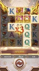 Midas Fortune · Identifikasi simbol emas yang bersentuhan dan kemunculan simbol Wild serta Scatter.